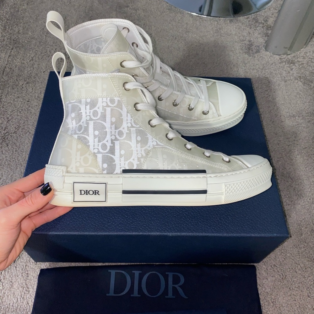 Mens Dior B23 High Top Sneakers size 39 - Picture 2 of 14